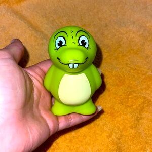 Lime Green Alligator PVC Kids Bath Toy Collectible Figure
